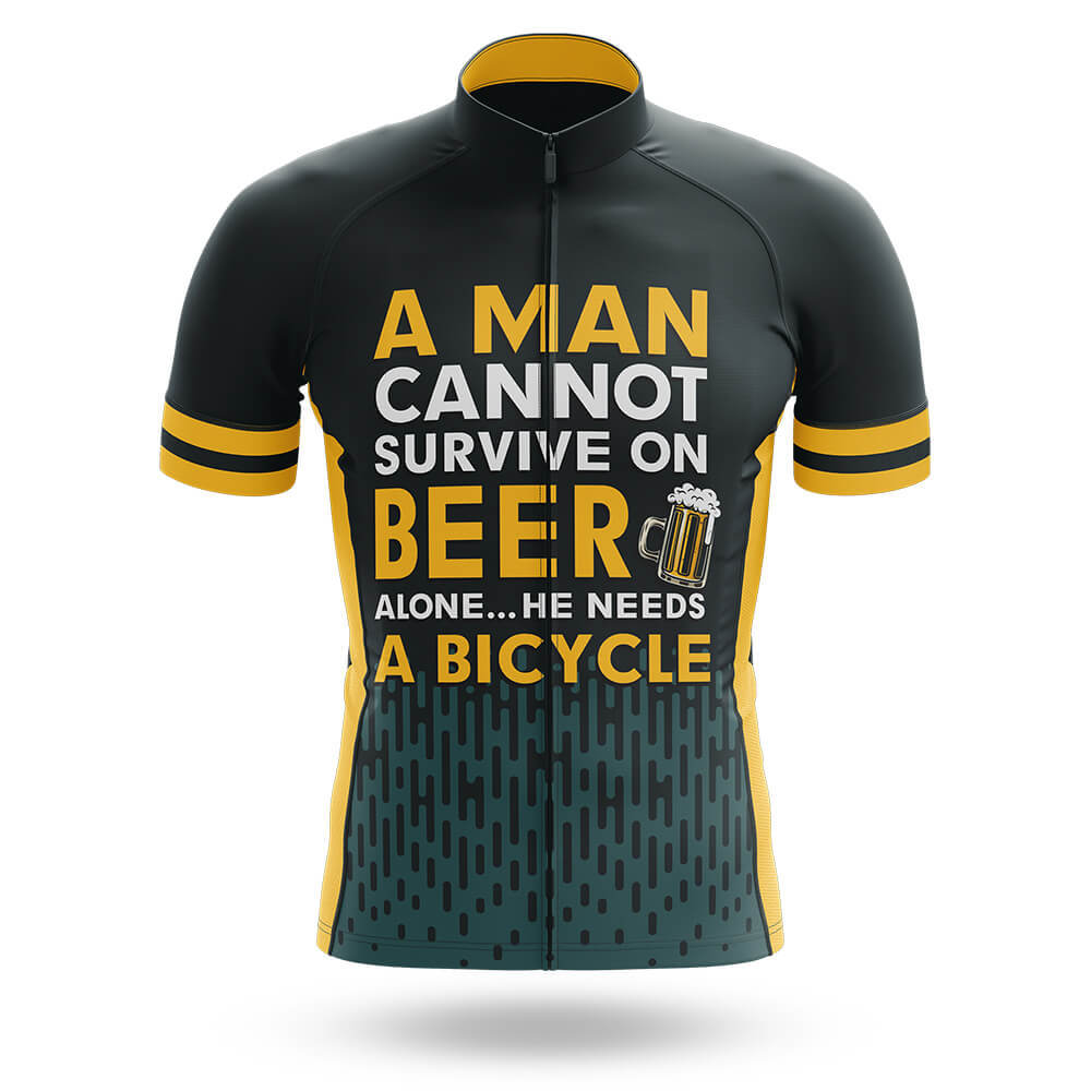 Beer & Bicycle - Men's Cycling Kit-Jersey Only-Global Cycling Gear