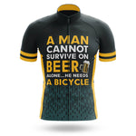 Beer & Bicycle - Men's Cycling Kit-Jersey Only-Global Cycling Gear