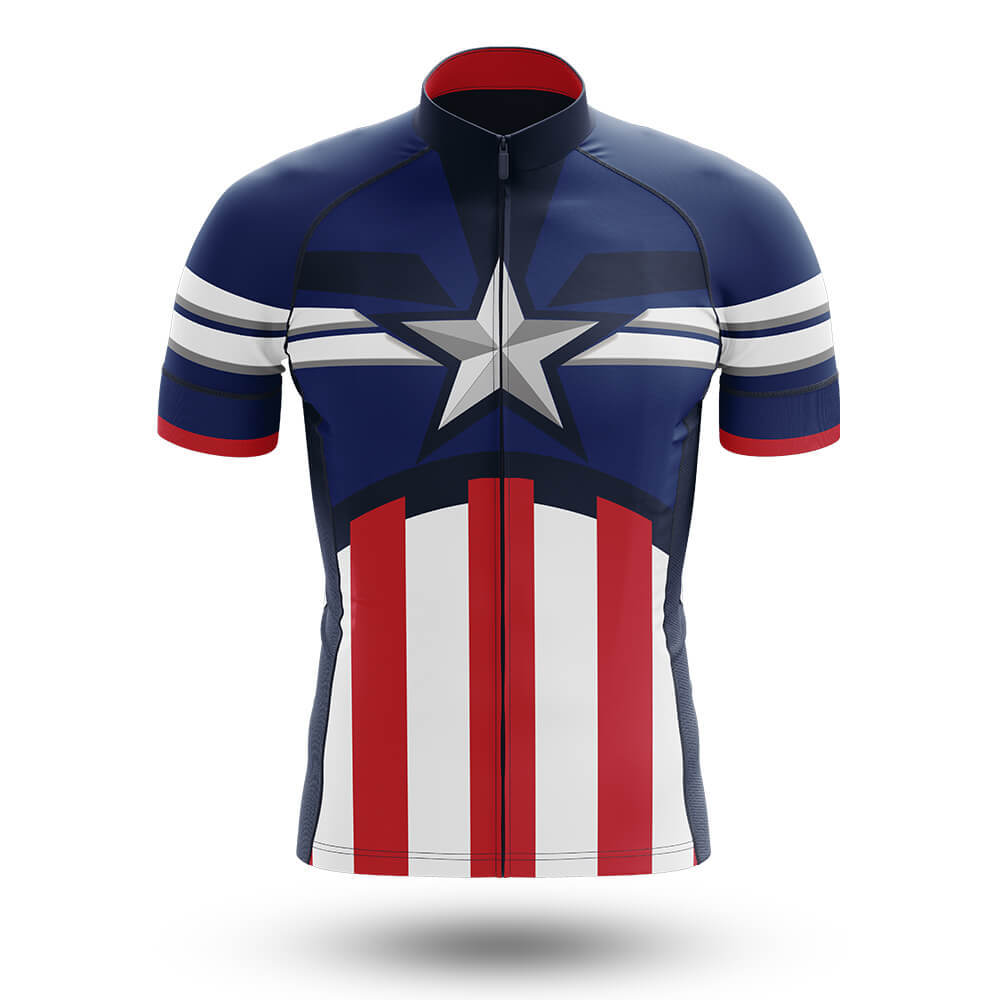 American Men's Short Sleeve Cycling Jersey-S-Global Cycling Gear