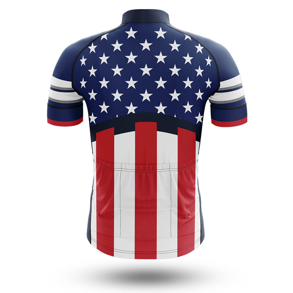 American Men's Short Sleeve Cycling Jersey-S-Global Cycling Gear