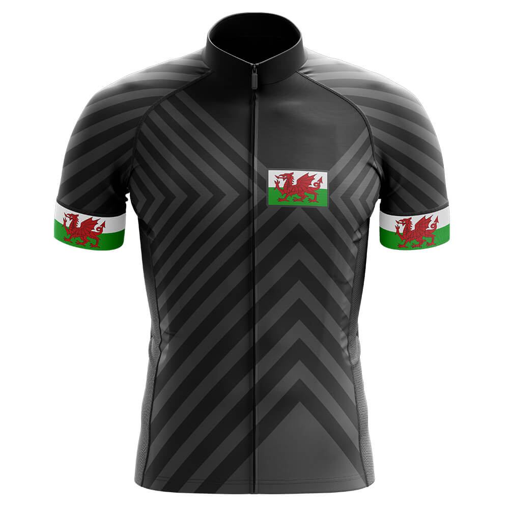 Wales V13 - Black - Men's Cycling Kit-Jersey Only-Global Cycling Gear