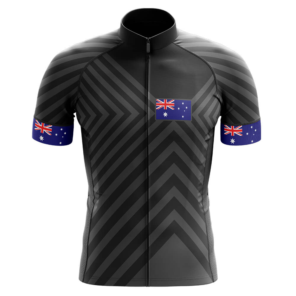 Australia V13 - Black - Men's Cycling Kit-Jersey Only-Global Cycling Gear