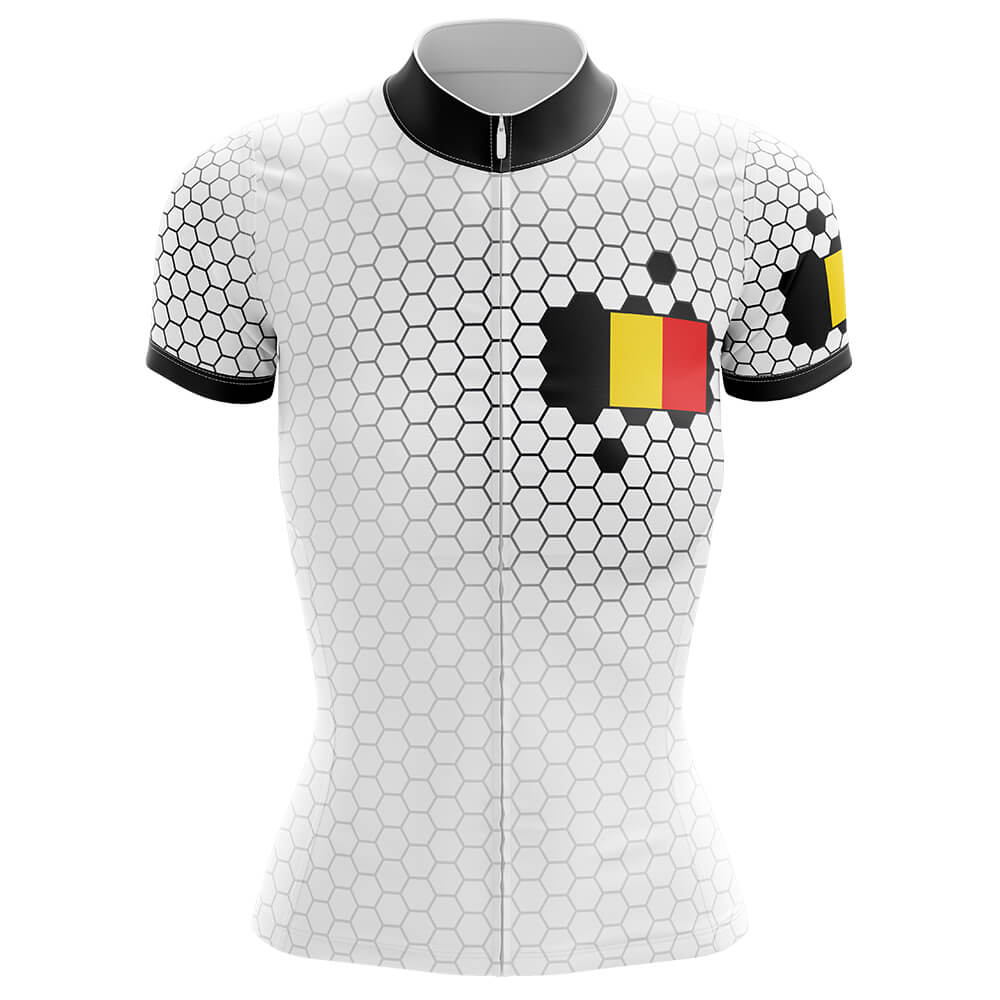 Belgium - Women V5 - Cycling Kit-Jersey Only-Global Cycling Gear