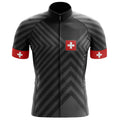 Switzerland V13 - Black - Men's Cycling Kit-Jersey Only-Global Cycling Gear