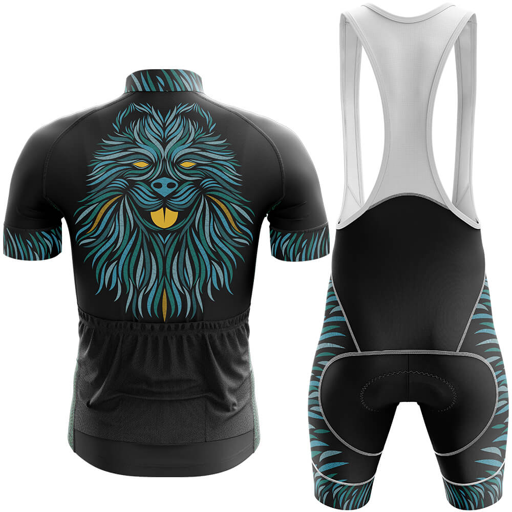 Geometric Dog - Men's Cycling Kit-Full Set-Global Cycling Gear