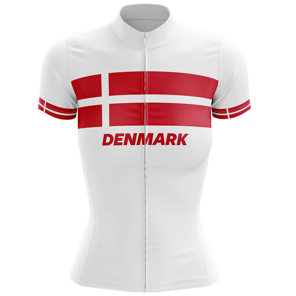 Denmark - Women V4 - Cycling Kit-Jersey Only-Global Cycling Gear