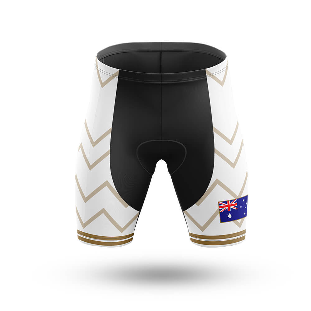 Australia - Women V17 - White - Cycling Kit-Shorts Only-Global Cycling Gear