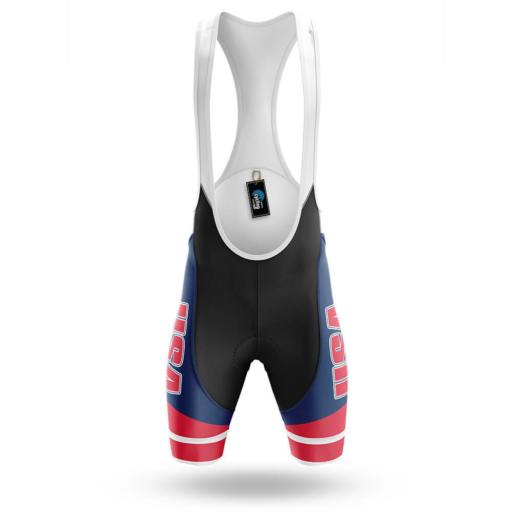 USA Patriotic - Bike Shorts Cycling Bibs For Men-Cycling Bibs-Global Cycling Gear