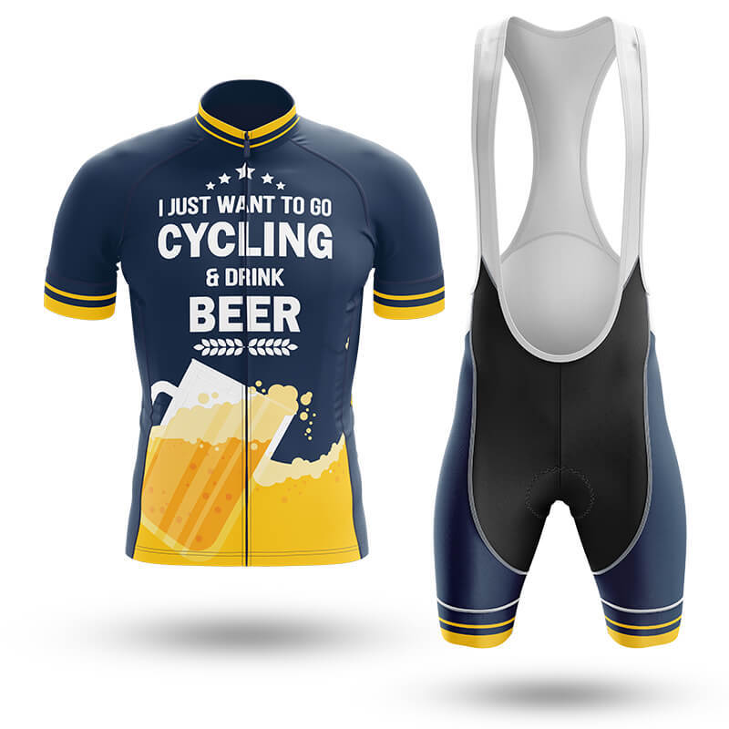 I Love Cycling & Beer - Men's Cycling Kit-Full Set-Global Cycling Gear