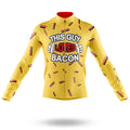 This Guy Loves Bacon - Men's Cycling Kit-Long Sleeve Jersey-Global Cycling Gear