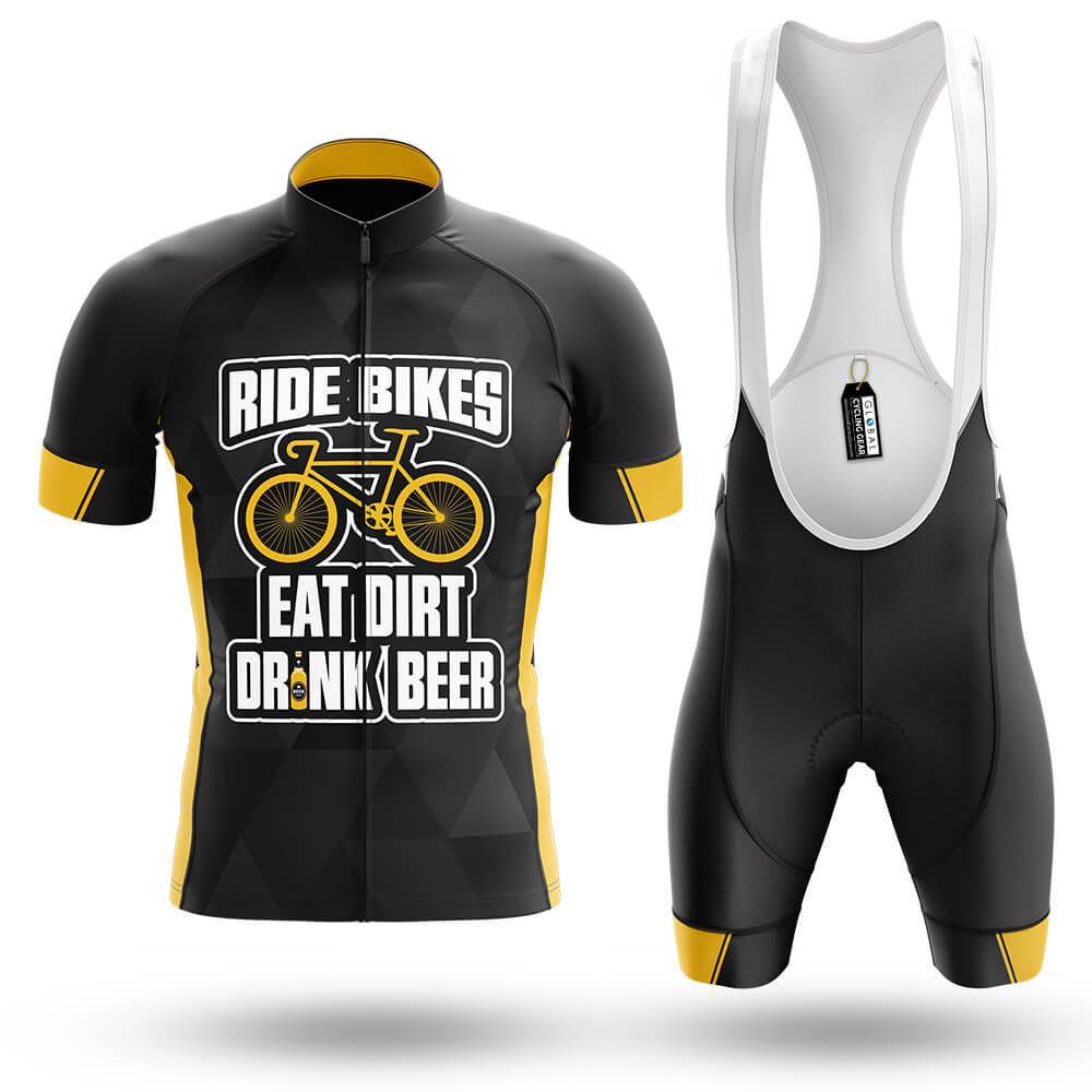 Ride Bikes, Eat Dirt, Drink Beer - Men's Cycling Kit-Full Set-Global Cycling Gear