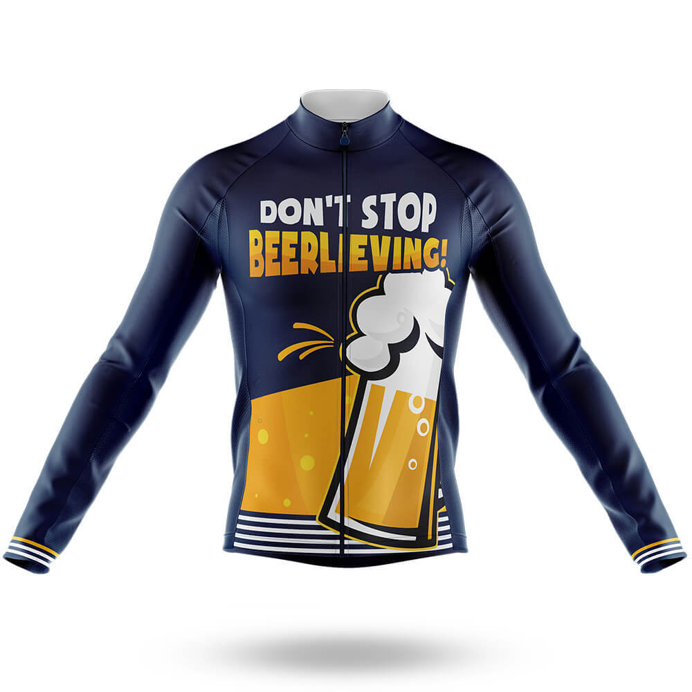 Don't Stop Beerlieving - Men's Cycling Kit-Long Sleeve Jersey-Global Cycling Gear