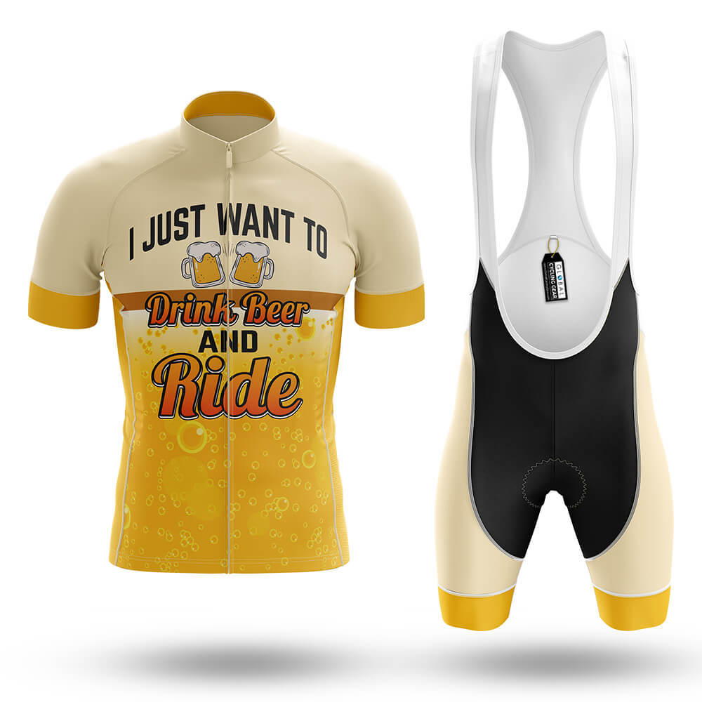 Drink Beer And Ride - Men's Cycling Kit-Full Set-Global Cycling Gear