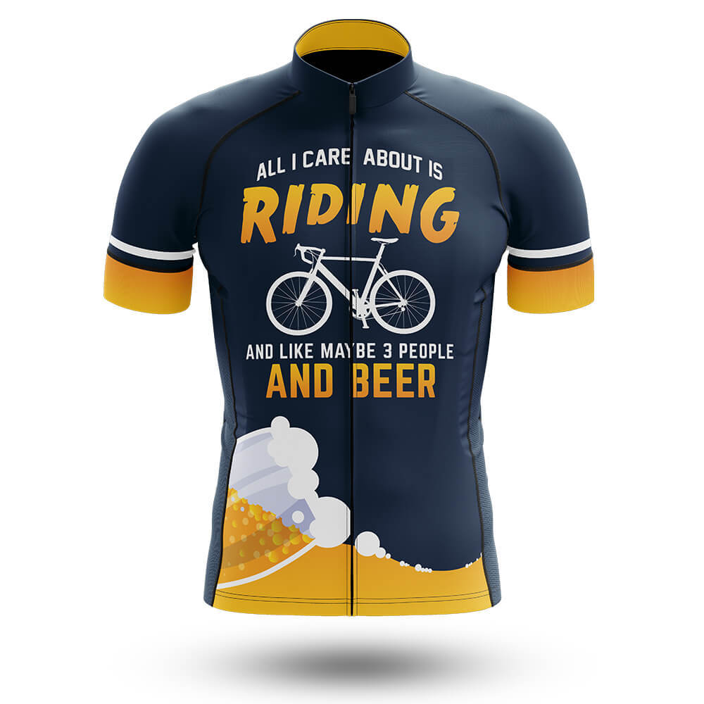 All I Care About Is Riding - Men's Cycling Kit-Jersey Only-Global Cycling Gear