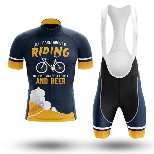 All I Care About Is Riding - Men's Cycling Kit-Full Set-Global Cycling Gear