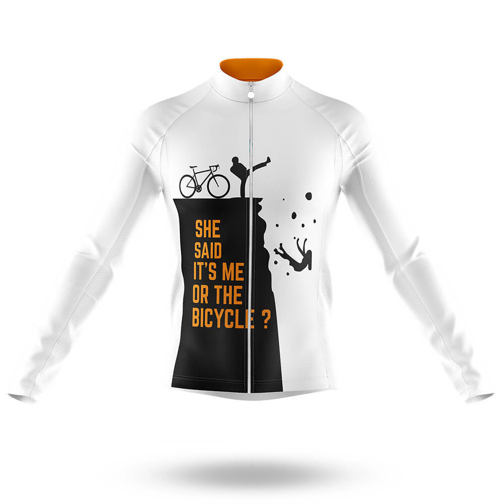 It's Me Or The Bicycle? - Men's Cycling Kit-Long Sleeve Jersey-Global Cycling Gear
