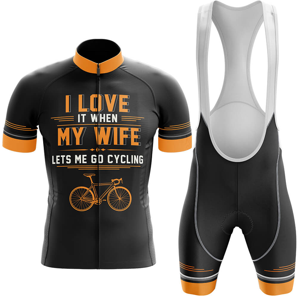 I Love My Wife V4 - Men's Cycling Kit-Full Set-Global Cycling Gear