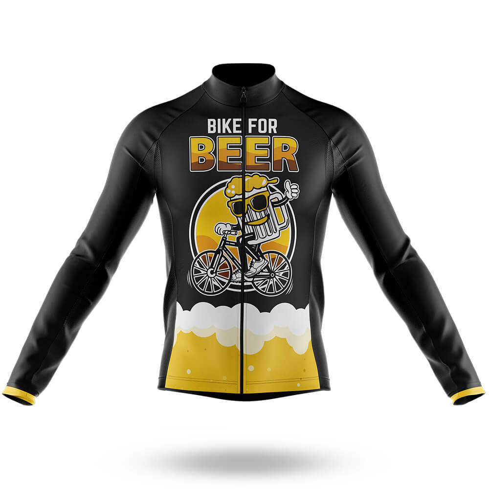 Bike For Beer-Long Sleeve Jersey-Global Cycling Gear