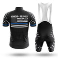 Thin Blue Line V2 - Men's Cycling Kit-Full Set-Global Cycling Gear