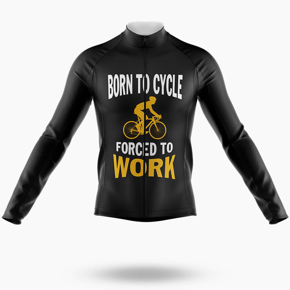 Born To Cycle - Men's Cycling Kit-Long Sleeve Jersey-Global Cycling Gear