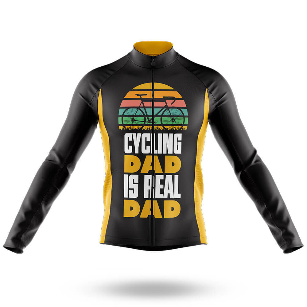 Real Dad - Men's Cycling Kit-Long Sleeve Jersey-Global Cycling Gear