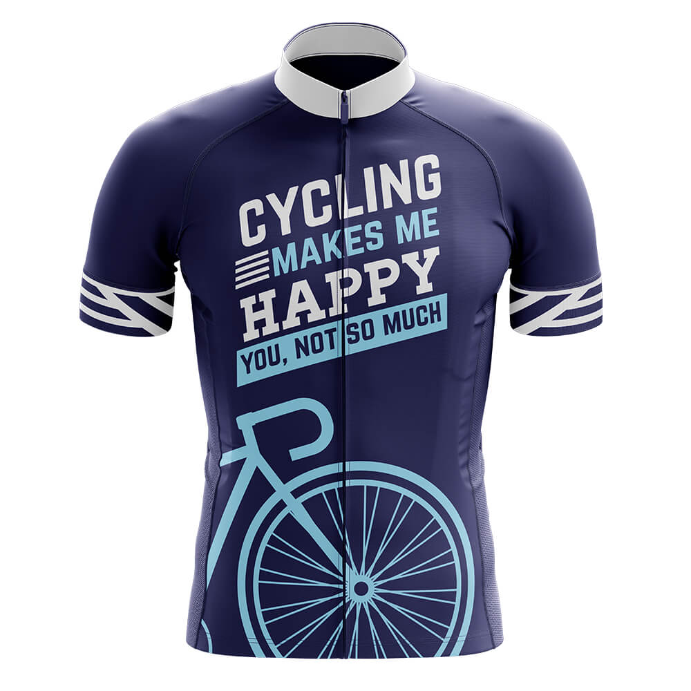 Cycling Makes Me Happy-Jersey Only-Global Cycling Gear