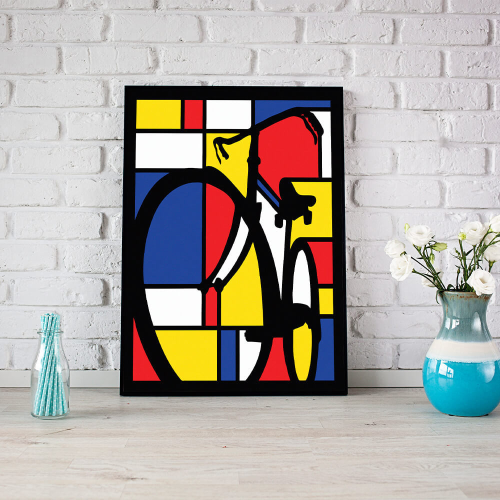 Road Bike - Wall Art Canvas-Small 20X30cm (8X12in)-Global Cycling Gear