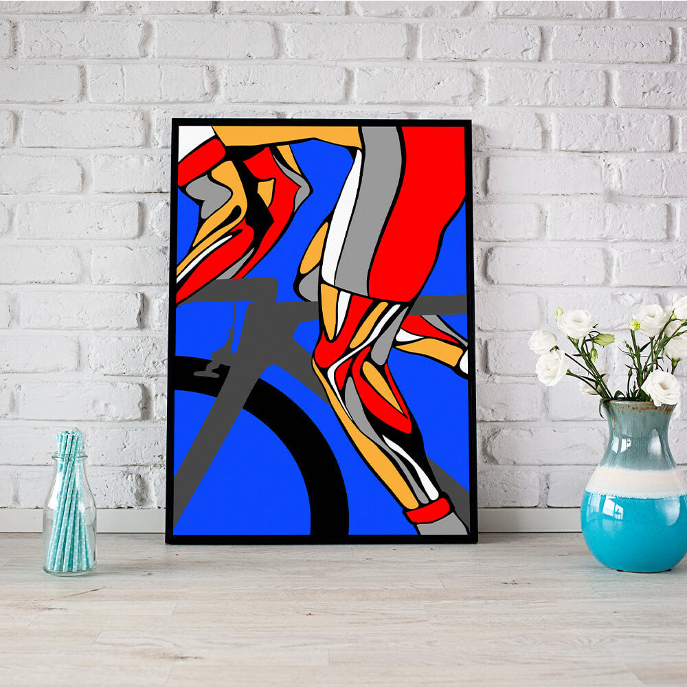 Retro Cycling - Wall Art Canvas-Small 20X30cm (8X12in)-Global Cycling Gear