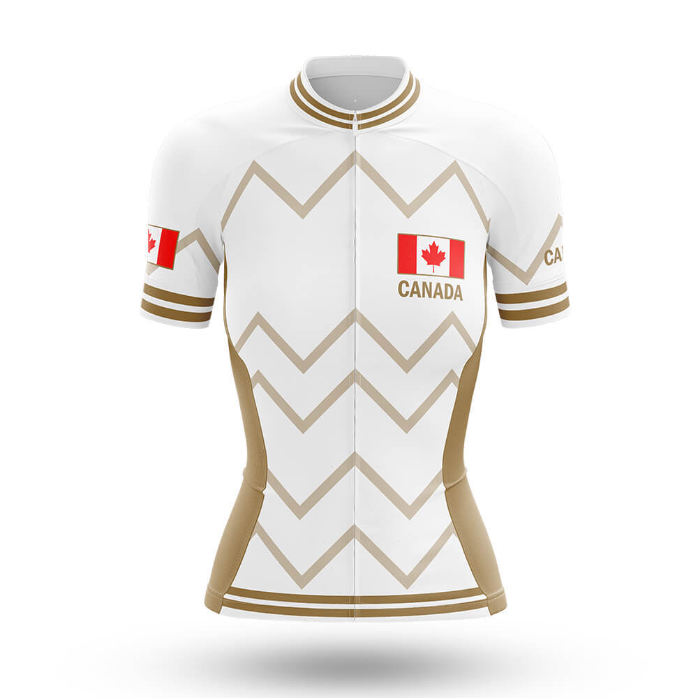 Canada - Women V17 - White - Cycling Kit-Jersey Only-Global Cycling Gear