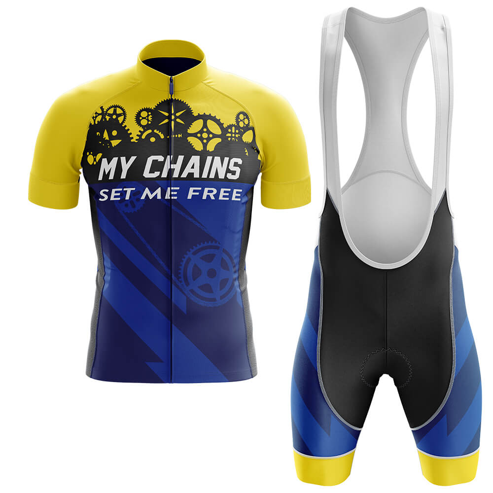 My Chains Set Me Free - Men's Cycling Kit-Full Set-Global Cycling Gear