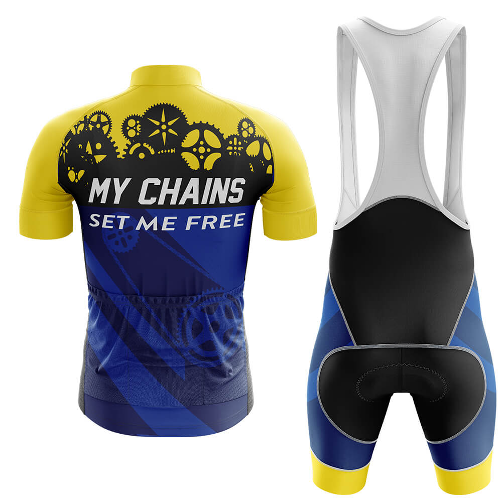 My Chains Set Me Free - Men's Cycling Kit-Full Set-Global Cycling Gear