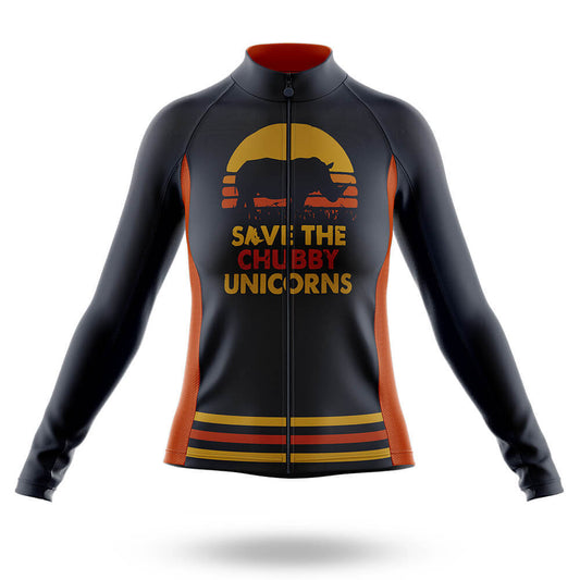 The Chubby Unicorns V4 - Women - Long Sleeve Jersey-S-Global Cycling Gear
