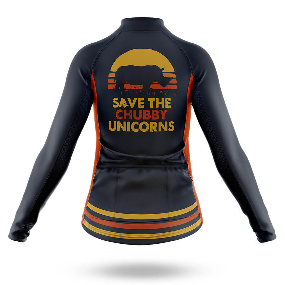 The Chubby Unicorns V4 - Women - Long Sleeve Jersey-S-Global Cycling Gear