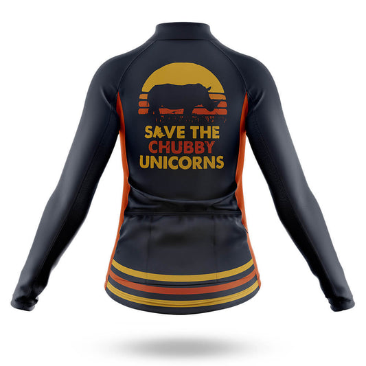 The Chubby Unicorns V4 - Women - Long Sleeve Jersey-XS-Global Cycling Gear