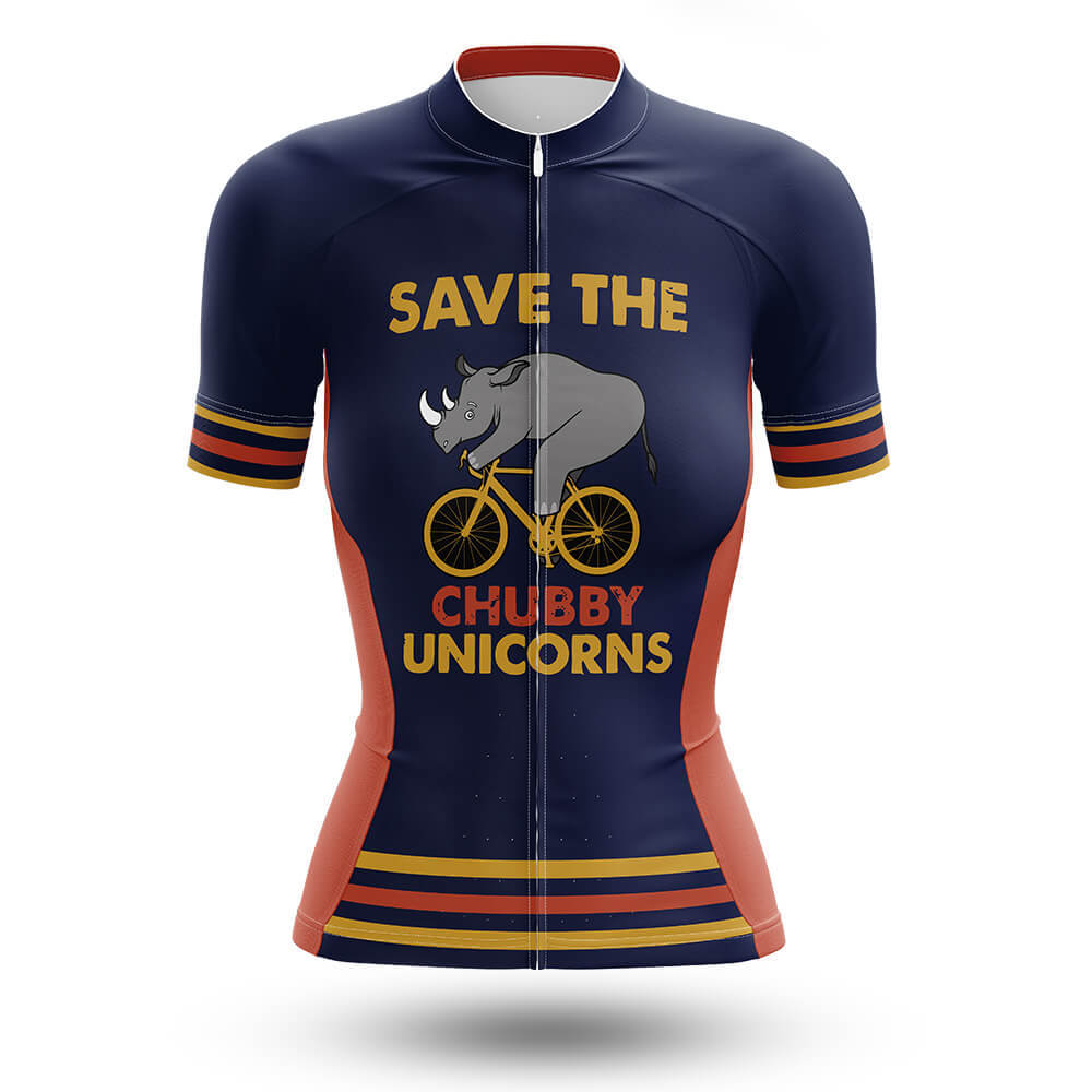 The Chubby Unicorns - Women V2 - Cycling Kit-Jersey Only-Global Cycling Gear