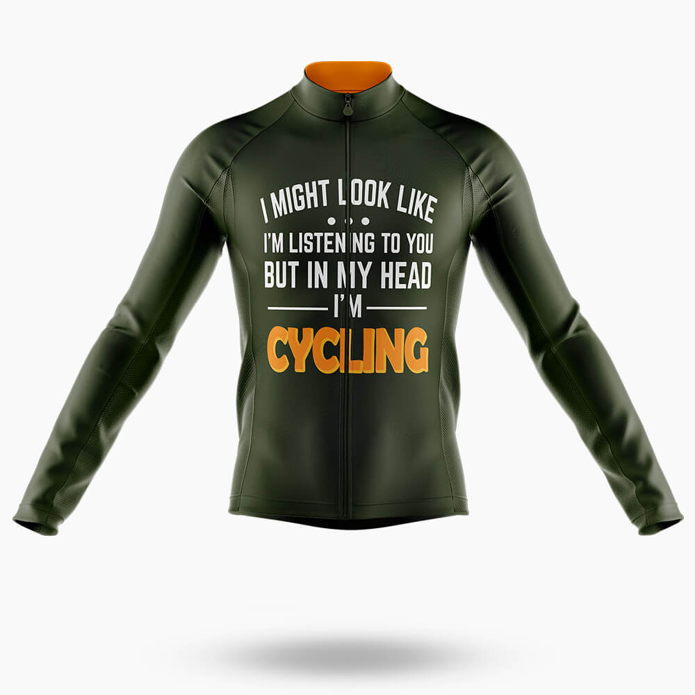 I'm Cycling - Men's Cycling Kit-Long Sleeve Jersey-Global Cycling Gear