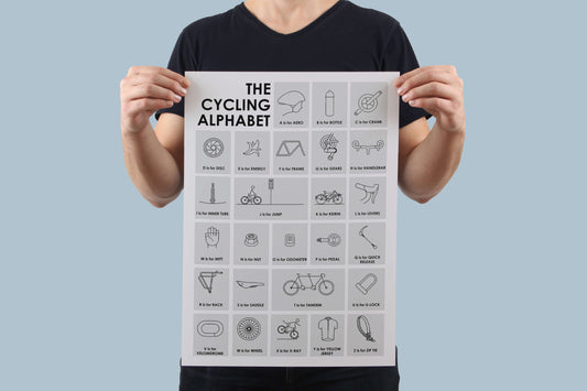 Cycling Alphabet Poster-Global Cycling Gear