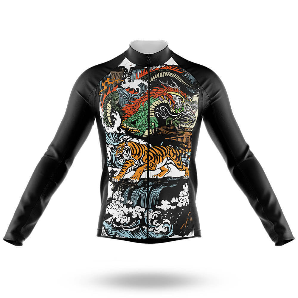 Tiger & Dragon - Men's Cycling Kit-Long Sleeve Jersey-Global Cycling Gear