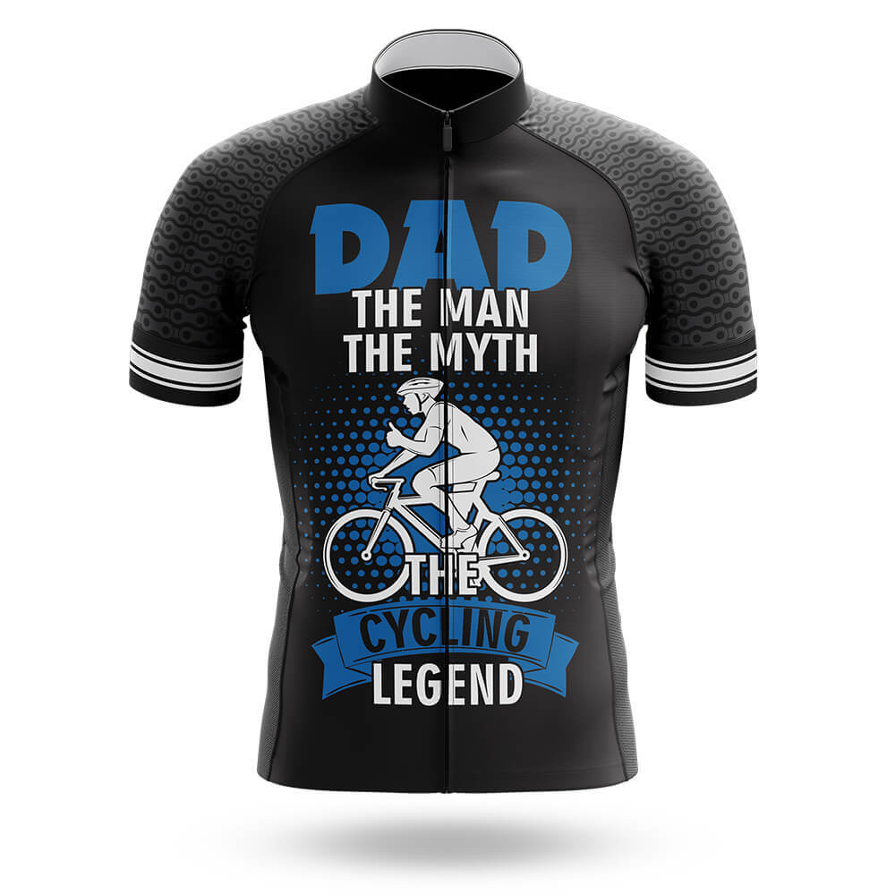 Dad The Cycling Legend - Men's Cycling Kit-Jersey Only-Global Cycling Gear