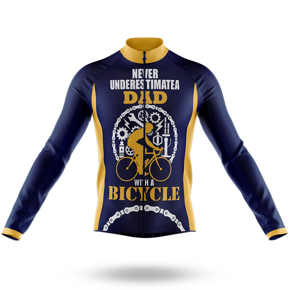 Dad Men's Cycling Kit V2 - Sale Ending Soon-Long Sleeve Jersey-Global Cycling Gear