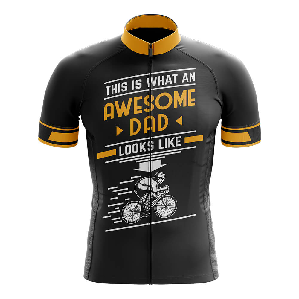 Awesome Dad - Men's Cycling Kit-Jersey Only-Global Cycling Gear