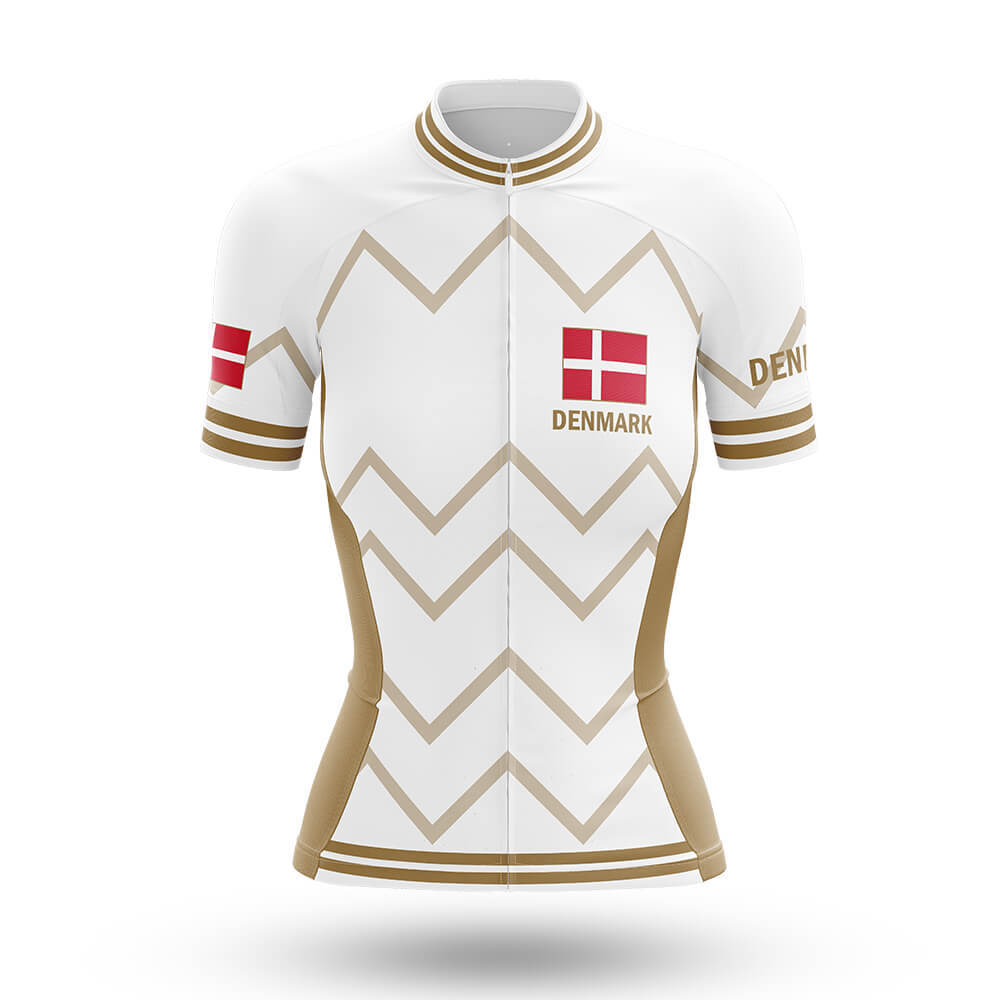 Denmark - Women V17 - White - Cycling Kit-Jersey Only-Global Cycling Gear