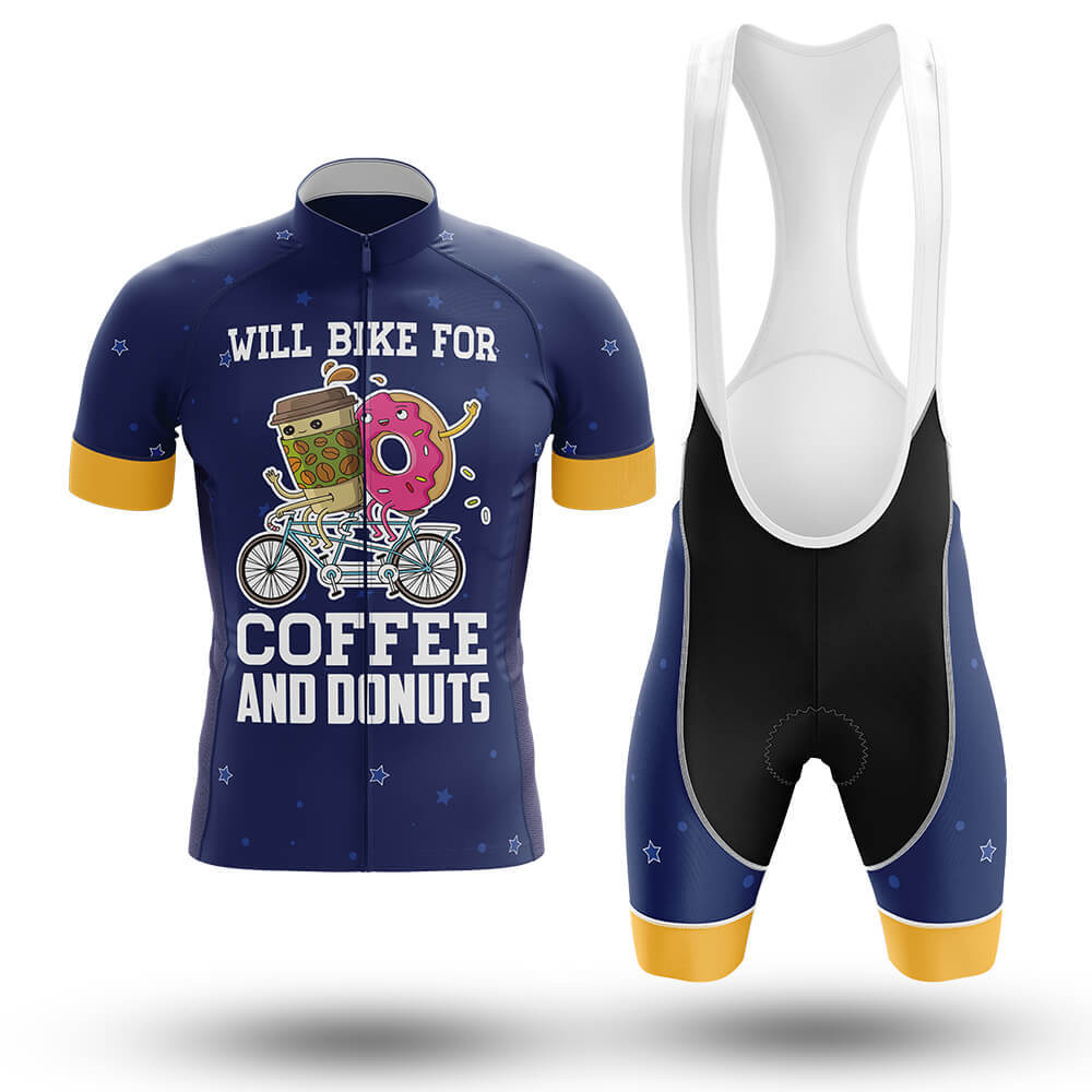 Bike For Coffee And Donuts - Men's Cycling Kit-Full Set-Global Cycling Gear