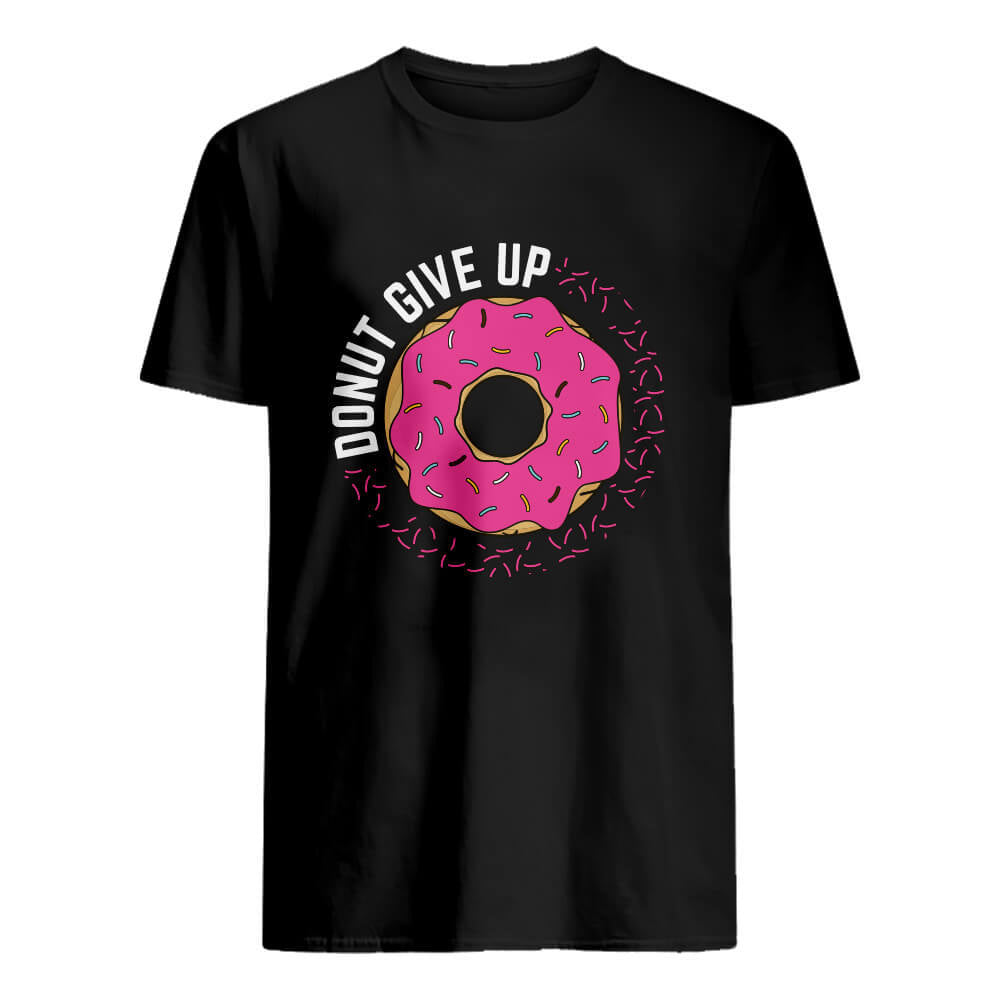 Donut Give Up T-Shirt-S-Global Cycling Gear