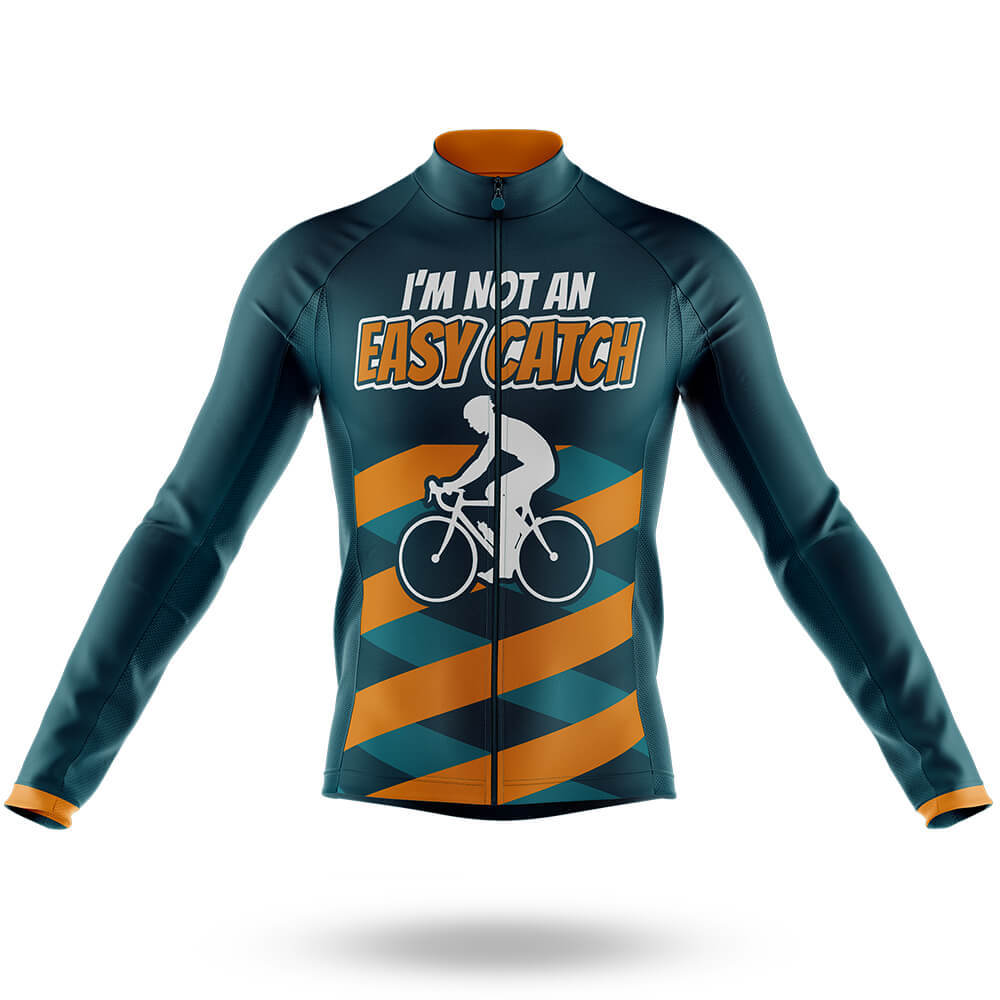 I Am Not An Easy Catch - Men's Cycling Kit-Long Sleeve Jersey-Global Cycling Gear