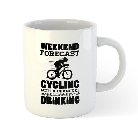 Weekend Forecast Mug-Global Cycling Gear