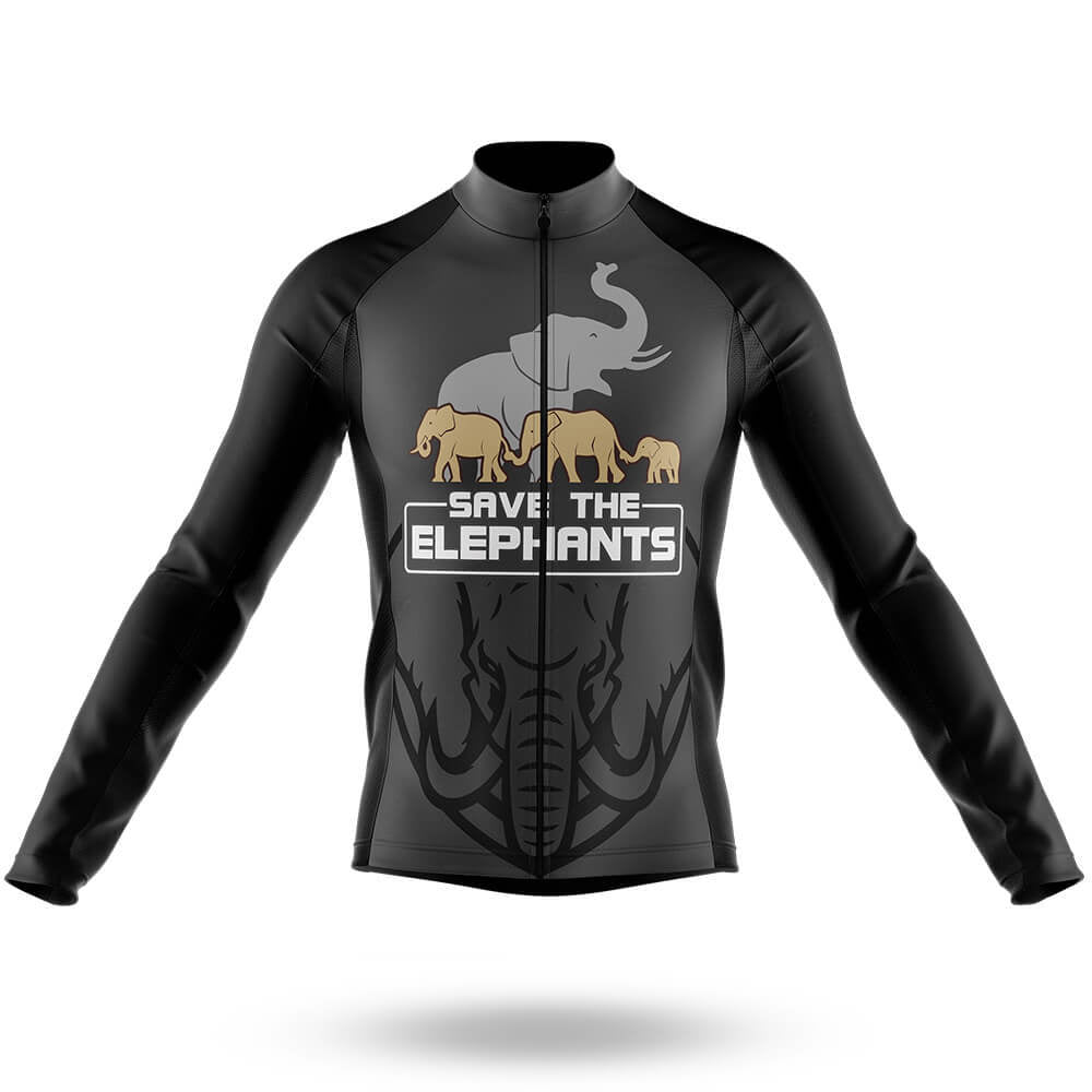 The Elephants - Men's Cycling Kit-Long Sleeve Jersey-Global Cycling Gear