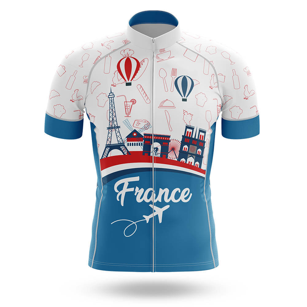 France V4 - Men's Cycling Kit-Jersey Only-Global Cycling Gear