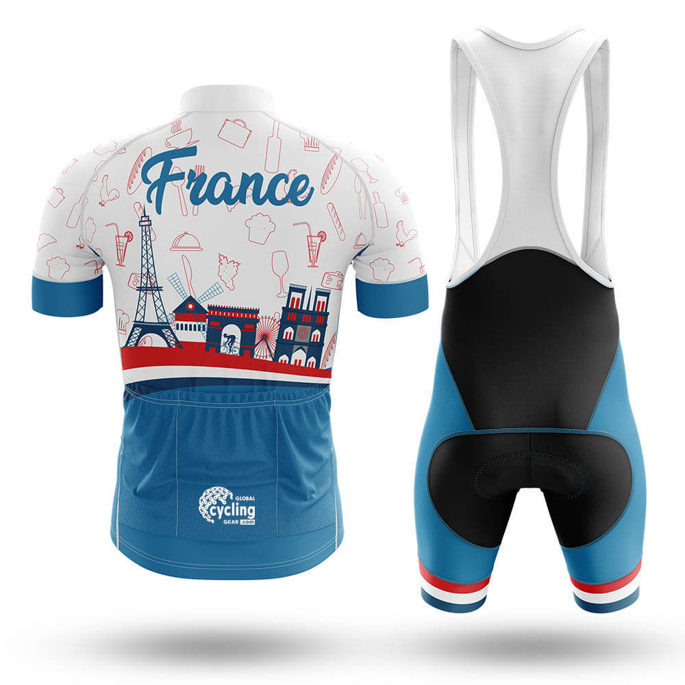 France V4 - Men's Cycling Kit-Full Set-Global Cycling Gear