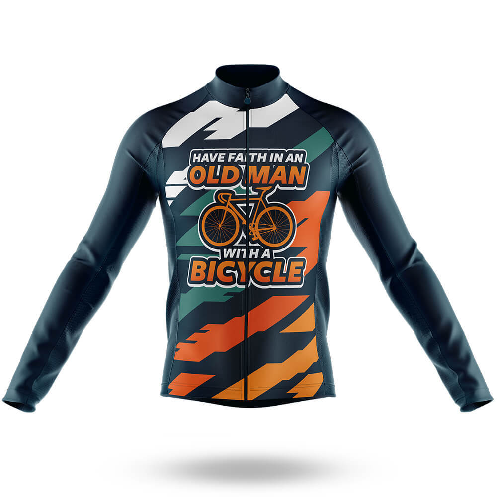 Old Man V7 - Men's Cycling Kit-Long Sleeve Jersey-Global Cycling Gear